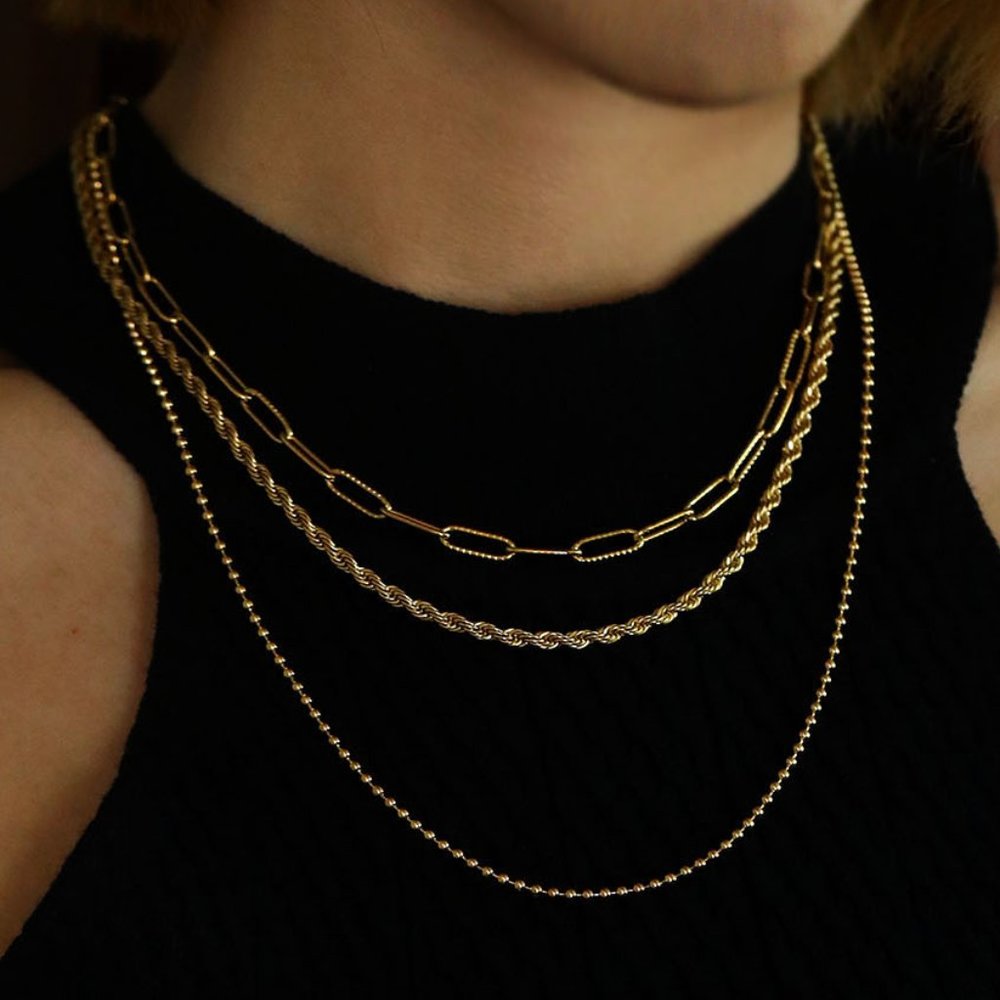 SELENE Triple Layer Necklace
